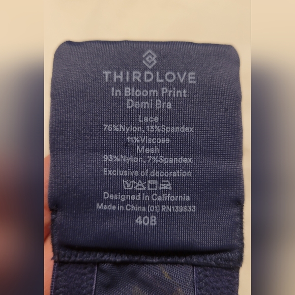 THIRDLOVE Bloom bra and thong set - Picture 7 of 7